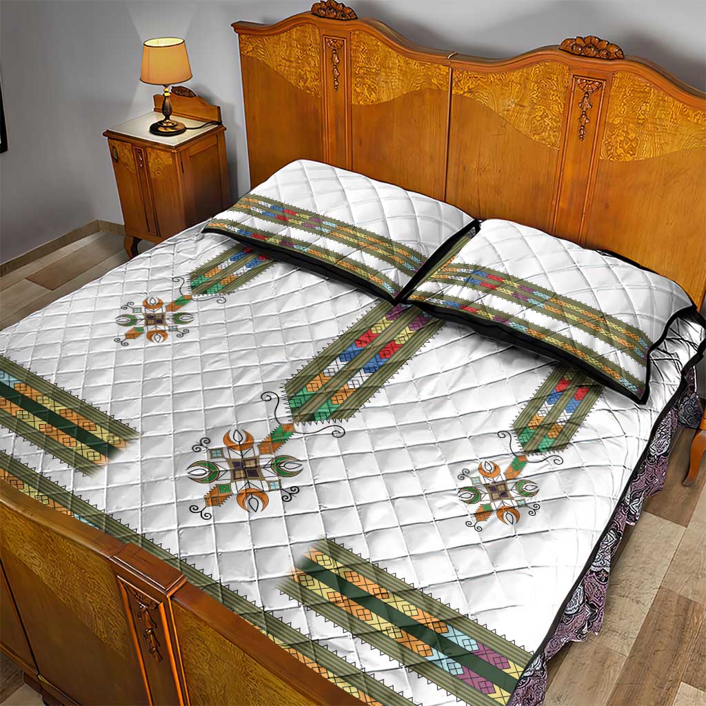 Ethiopia Quilt Bed Set Ethiopian Traditional Habesha Style