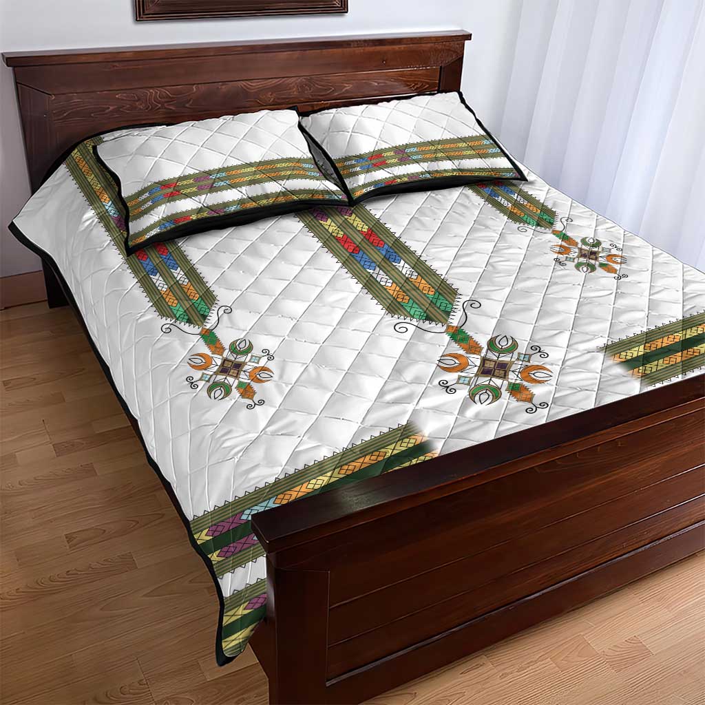 Ethiopia Quilt Bed Set Ethiopian Traditional Habesha Style