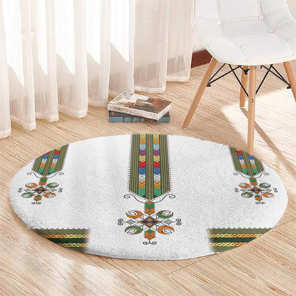 Ethiopia Round Carpet Ethiopian Traditional Habesha Style