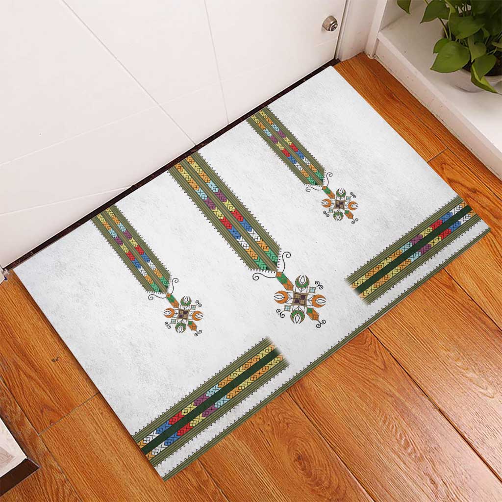 Ethiopia Rubber Doormat Ethiopian Traditional Habesha Style