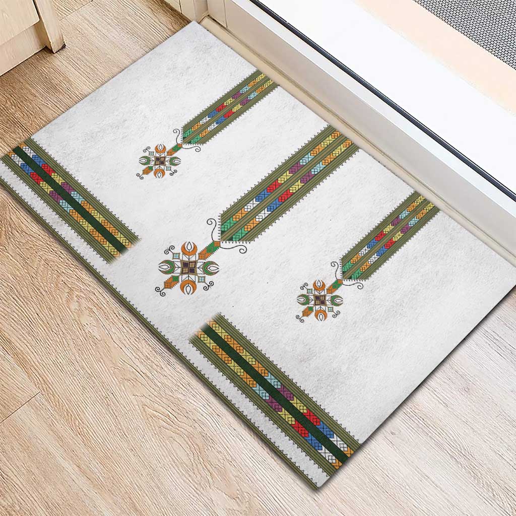 Ethiopia Rubber Doormat Ethiopian Traditional Habesha Style