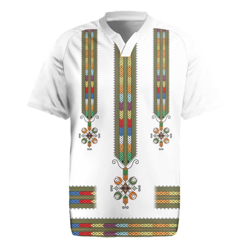 Ethiopia Rugby Jersey Ethiopian Traditional Habesha Style