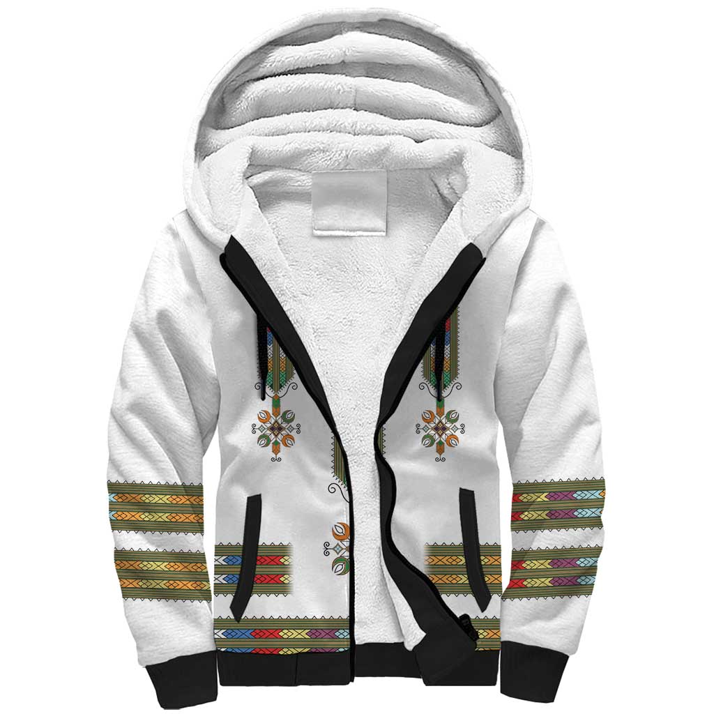 Ethiopia Sherpa Hoodie Ethiopian Traditional Habesha Style