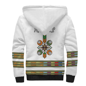 Ethiopia Sherpa Hoodie Ethiopian Traditional Habesha Style