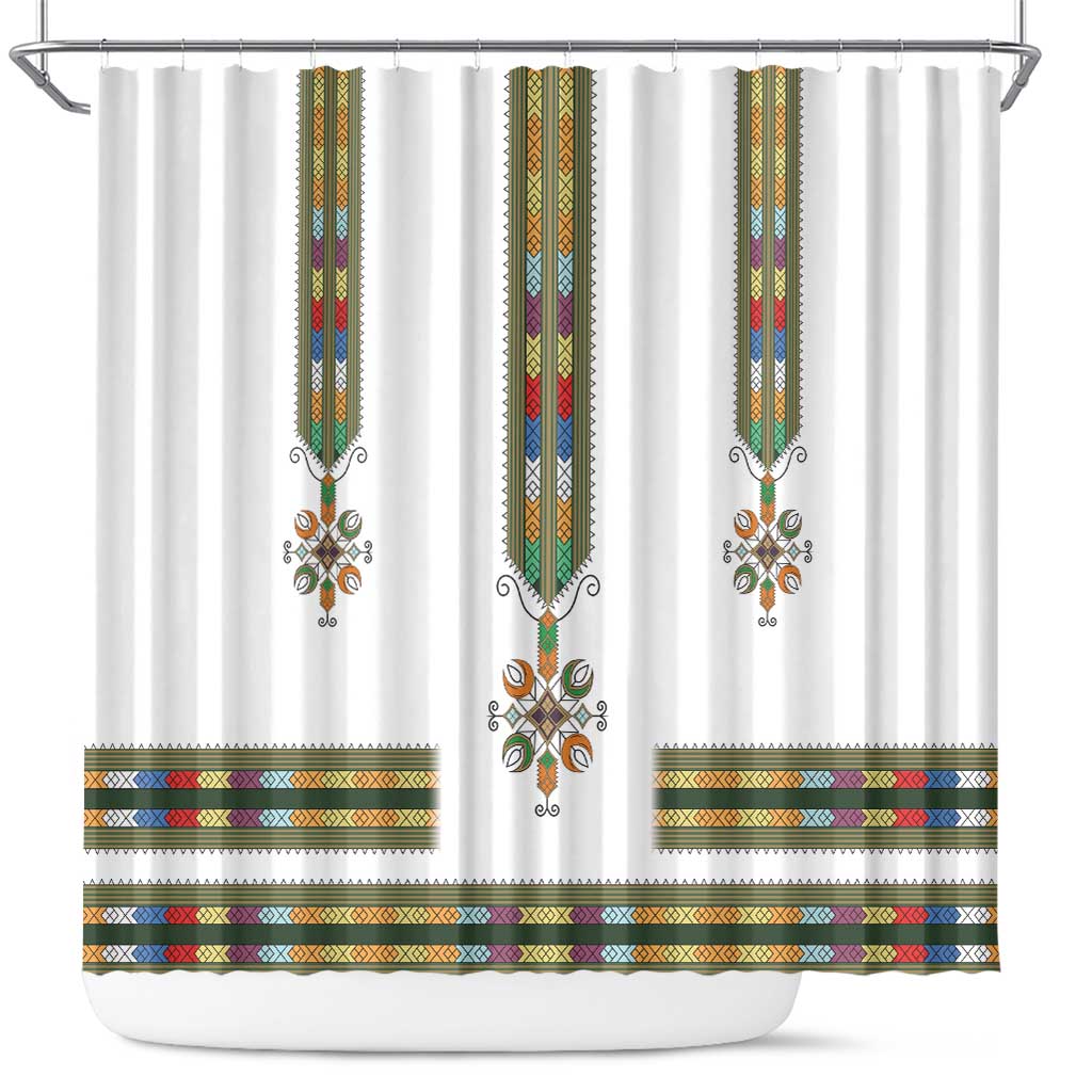 Ethiopia Shower Curtain Ethiopian Traditional Habesha Style