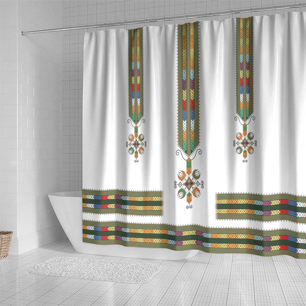 Ethiopia Shower Curtain Ethiopian Traditional Habesha Style