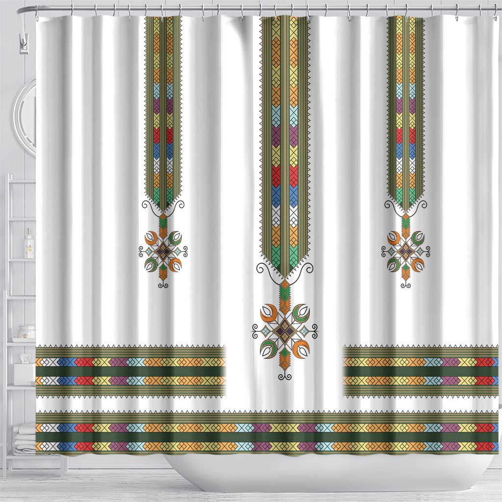 Ethiopia Shower Curtain Ethiopian Traditional Habesha Style