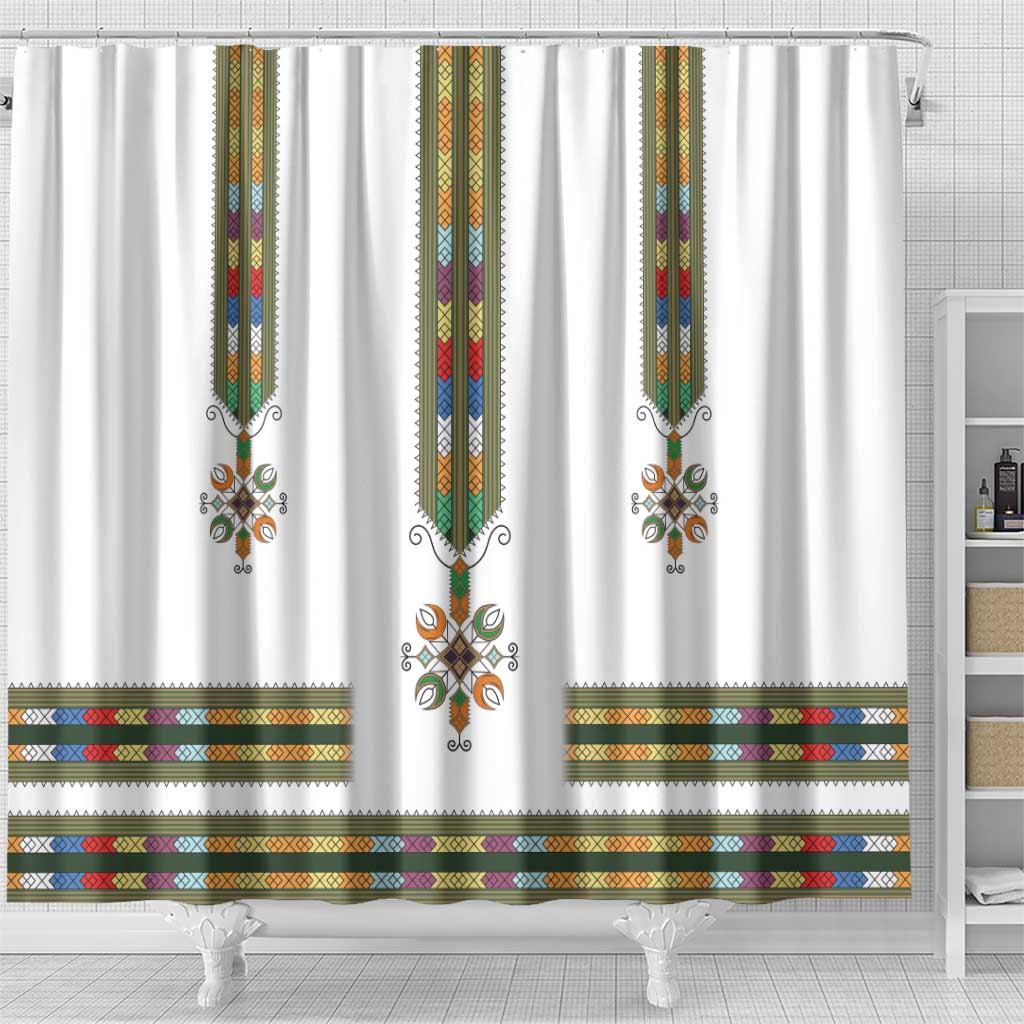 Ethiopia Shower Curtain Ethiopian Traditional Habesha Style