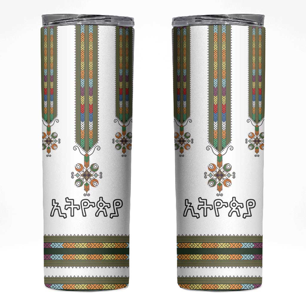 Ethiopia Skinny Tumbler Ethiopian Traditional Habesha Style