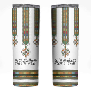Ethiopia Skinny Tumbler Ethiopian Traditional Habesha Style