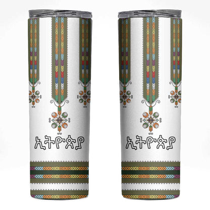 Ethiopia Skinny Tumbler Ethiopian Traditional Habesha Style