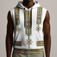 Ethiopia Sleeveless Zip Hoodie Ethiopian Traditional Habesha Style - African Pride