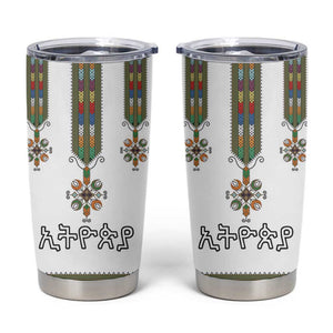 Ethiopia Tumbler Cup Ethiopian Traditional Habesha Style