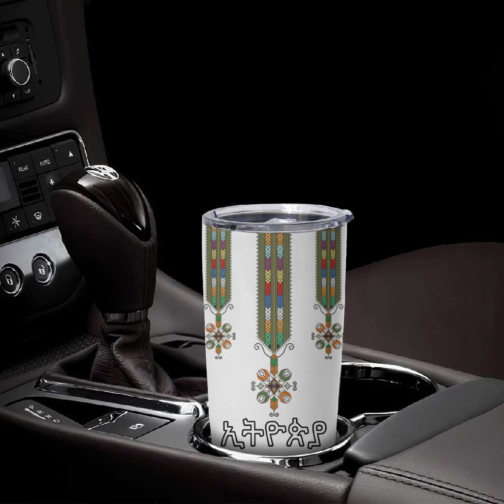 Ethiopia Tumbler Cup Ethiopian Traditional Habesha Style