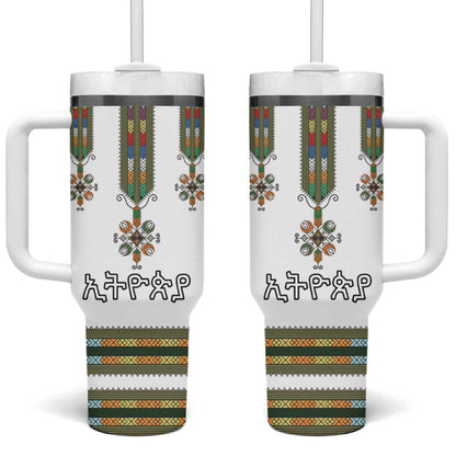 Ethiopia Tumbler With Handle Ethiopian Traditional Habesha Style