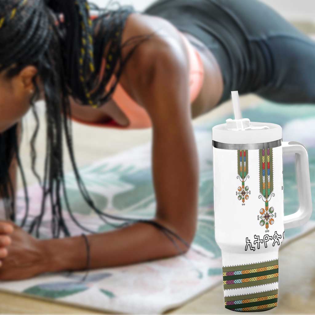 Ethiopia Tumbler With Handle Ethiopian Traditional Habesha Style