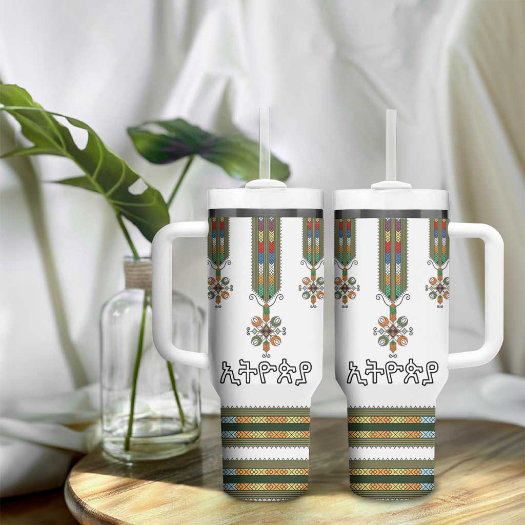 Ethiopia Tumbler With Handle Ethiopian Traditional Habesha Style