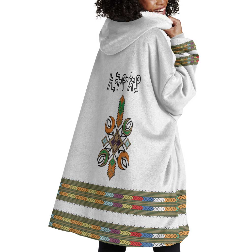 Ethiopia Wearable Blanket Hoodie Ethiopian Traditional Habesha Style