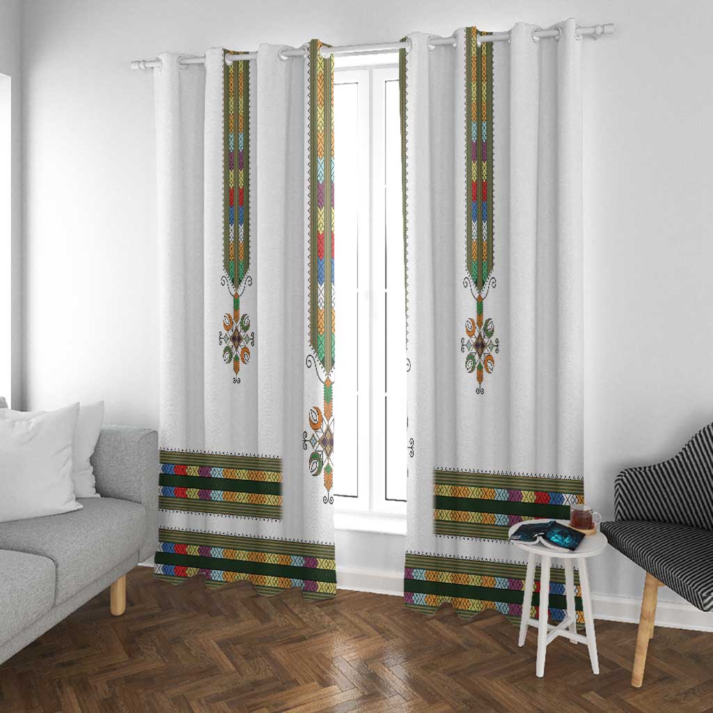 Ethiopia Window Curtain Ethiopian Traditional Habesha Style