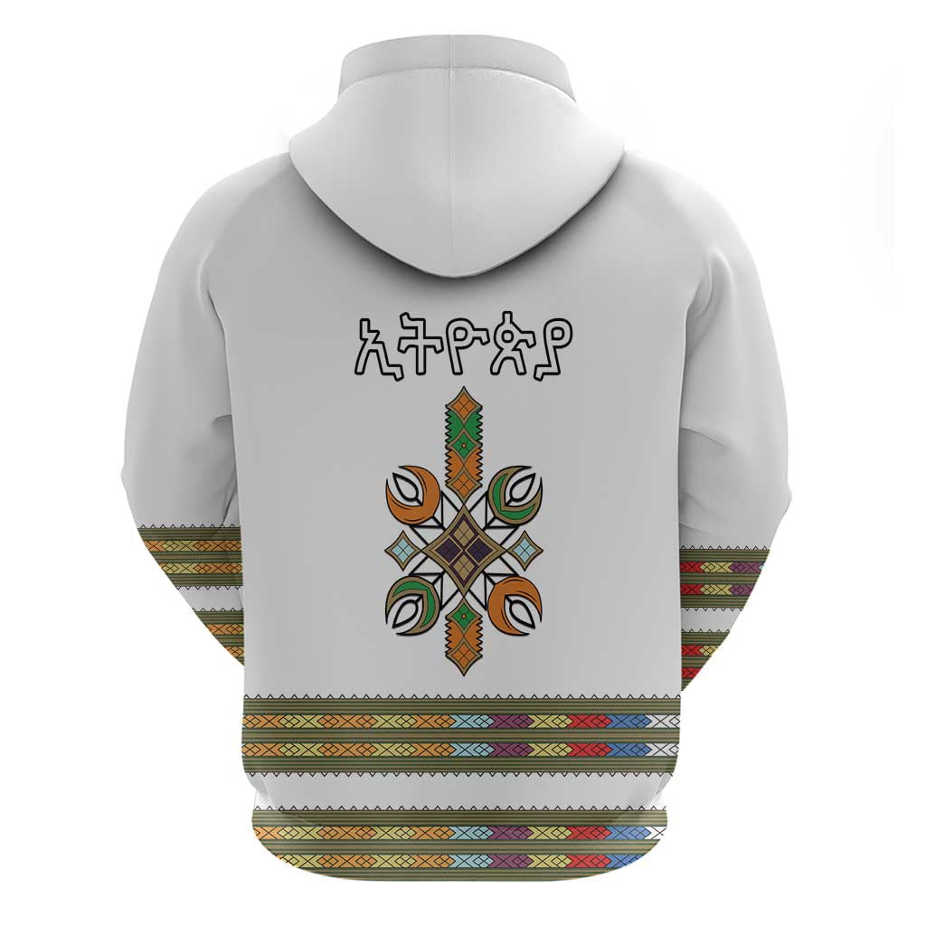 Ethiopia Zip Hoodie Ethiopian Traditional Habesha Style