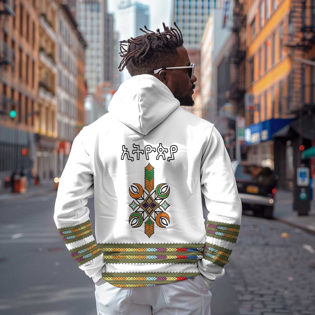Ethiopia Zip Hoodie Ethiopian Traditional Habesha Style