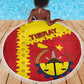 Tigray Ethiopia Beach Blanket Tigray Seal With Flag Map - African Pattern