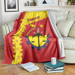 Tigray Ethiopia Blanket Tigray Seal With Flag Map - African Pattern