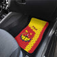 Tigray Ethiopia Car Mats Tigray Seal With Flag Map - African Pattern