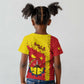 Tigray Ethiopia Kid T shirt Tigray Seal With Flag Map - African Pattern
