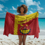 Tigray Ethiopia Sarong Tigray Seal With Flag Map - African Pattern