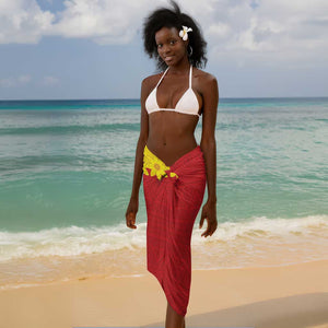 Tigray Ethiopia Sarong Tigray Seal With Flag Map - African Pattern