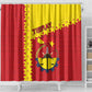 Tigray Ethiopia Shower Curtain Tigray Seal With Flag Map - African Pattern