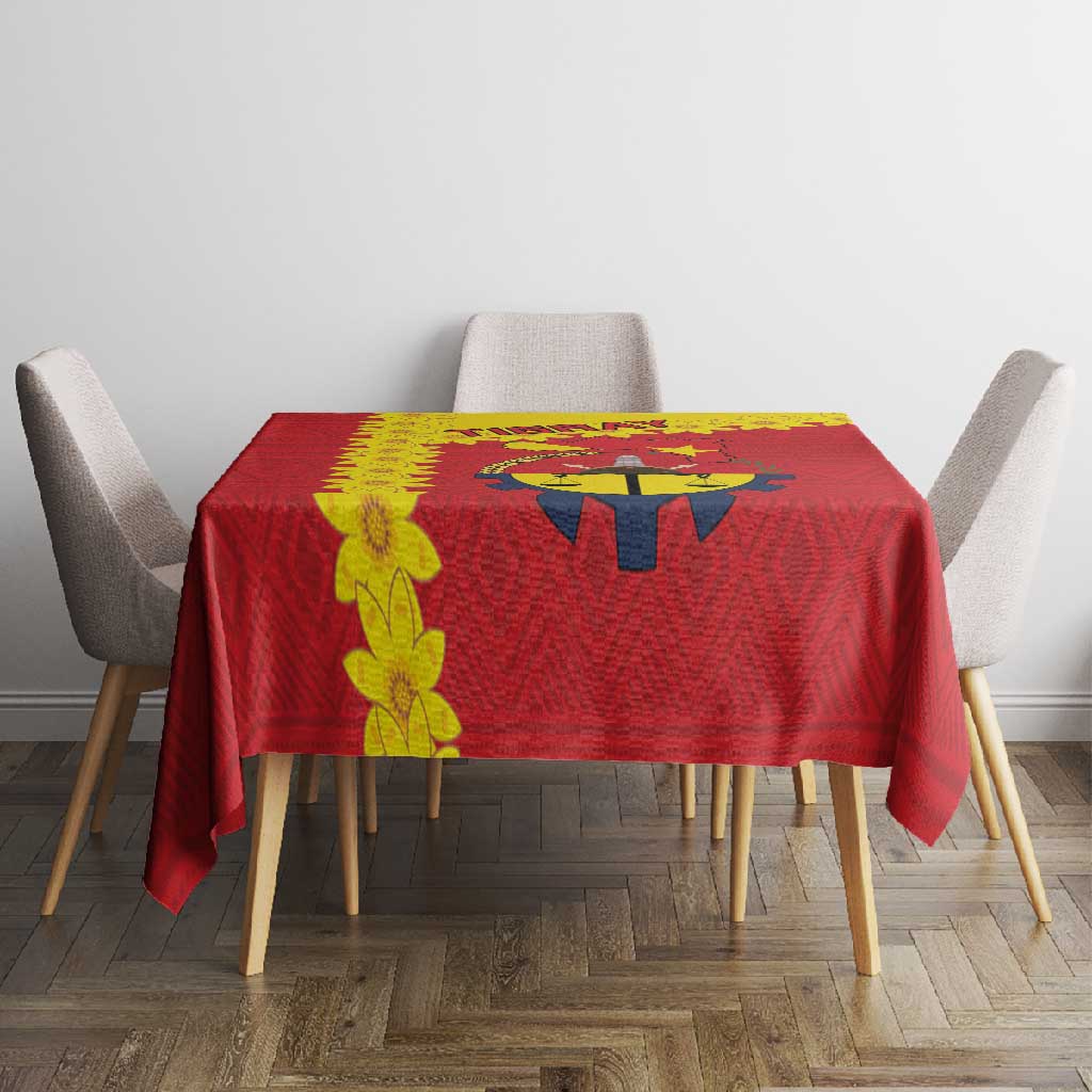 Tigray Ethiopia Tablecloth Tigray Seal With Flag Map - African Pattern