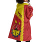 Tigray Ethiopia Wearable Blanket Hoodie Tigray Seal With Flag Map - African Pattern