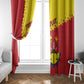 Tigray Ethiopia Window Curtain Tigray Seal With Flag Map - African Pattern