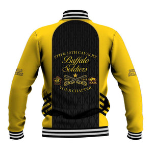 Personalized Buffalo Soldiers Baseball Jacket 9th & 10th Cavalry Regiment