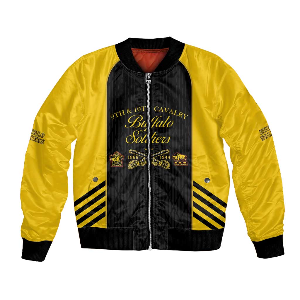 Personalized Buffalo Soldiers Bomber Jacket 9th & 10th Cavalry Regiment