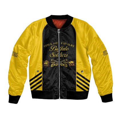 Personalized Buffalo Soldiers Bomber Jacket 9th & 10th Cavalry Regiment