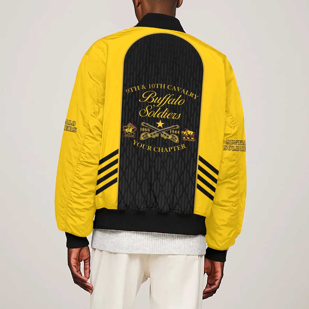 Personalized Buffalo Soldiers Bomber Jacket 9th & 10th Cavalry Regiment