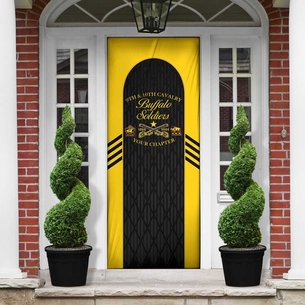 Personalized Buffalo Soldiers Door Cover 9th & 10th Cavalry Regiment