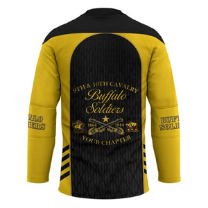 Personalized Buffalo Soldiers Hockey Jersey 9th & 10th Cavalry Regiment