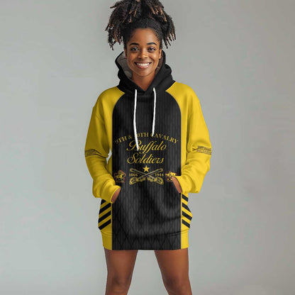 Personalized Buffalo Soldiers Hoodie Dress 9th & 10th Cavalry Regiment