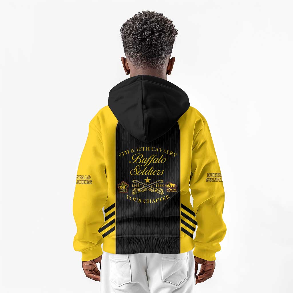 Personalized Buffalo Soldiers Kid Hoodie 9th & 10th Cavalry Regiment