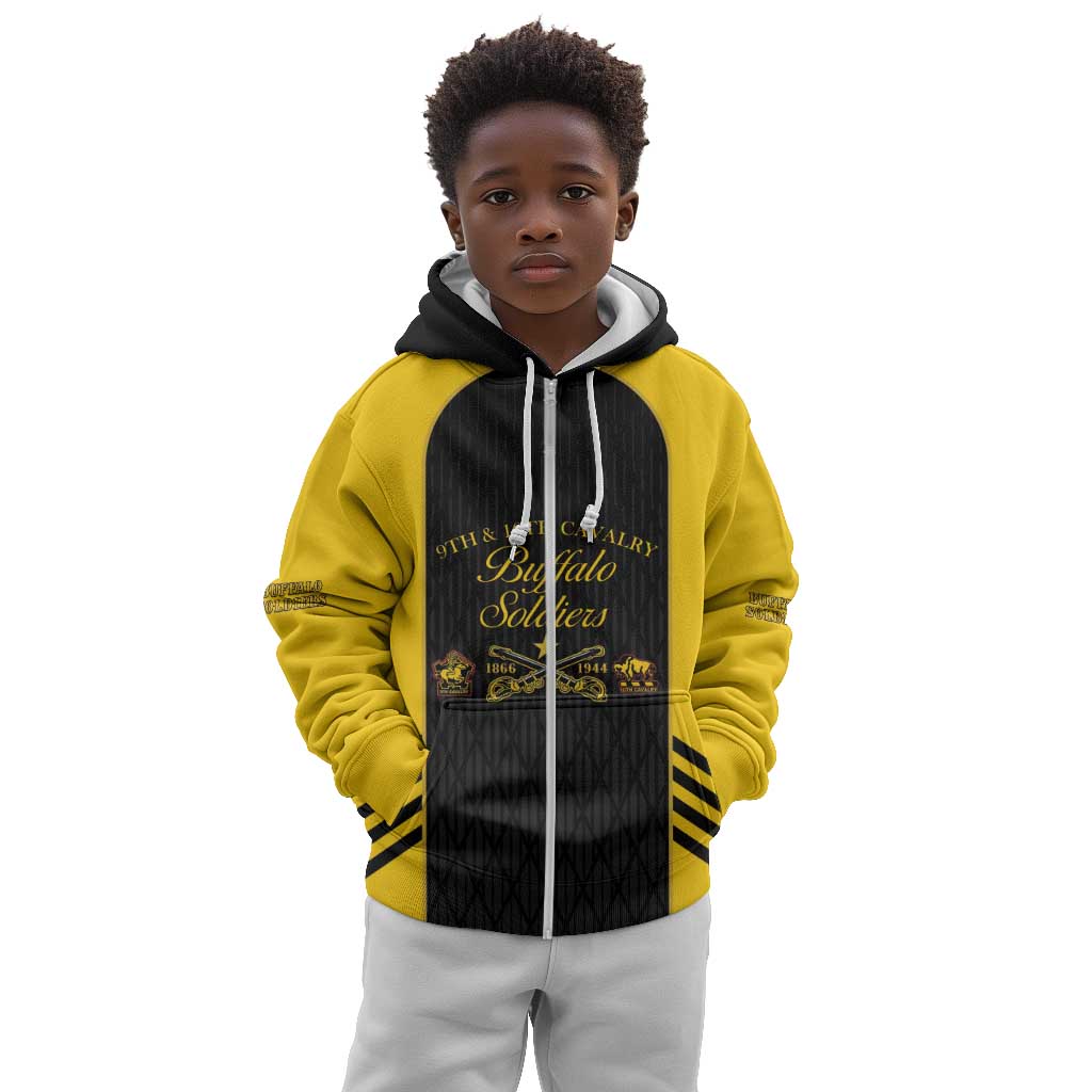 Personalized Buffalo Soldiers Kid Hoodie 9th & 10th Cavalry Regiment