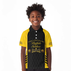 Personalized Buffalo Soldiers Kid Polo Shirt 9th & 10th Cavalry Regiment
