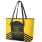 Personalized Buffalo Soldiers Leather Tote Bag 9th & 10th Cavalry Regiment