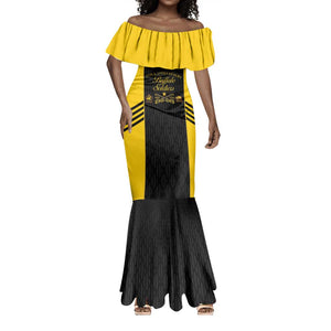 Personalized Buffalo Soldiers Mermaid Dress 9th & 10th Cavalry Regiment