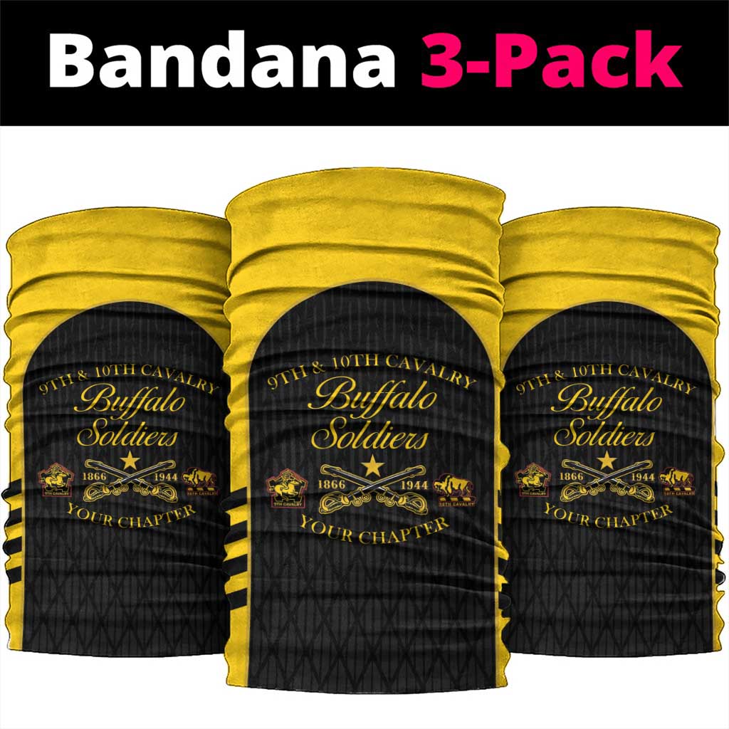 Personalized Buffalo Soldiers Neck Gaiter 9th & 10th Cavalry Regiment