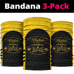Personalized Buffalo Soldiers Neck Gaiter 9th & 10th Cavalry Regiment