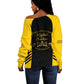 Personalized Buffalo Soldiers Off Shoulder Sweater 9th & 10th Cavalry Regiment